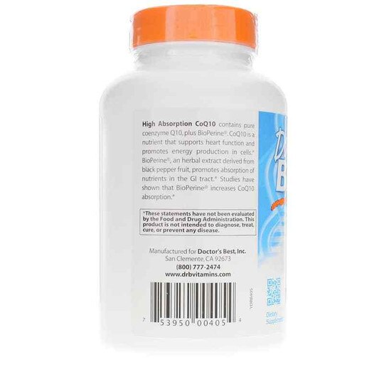 High Absorption CoQ10 100 Mg, DRB